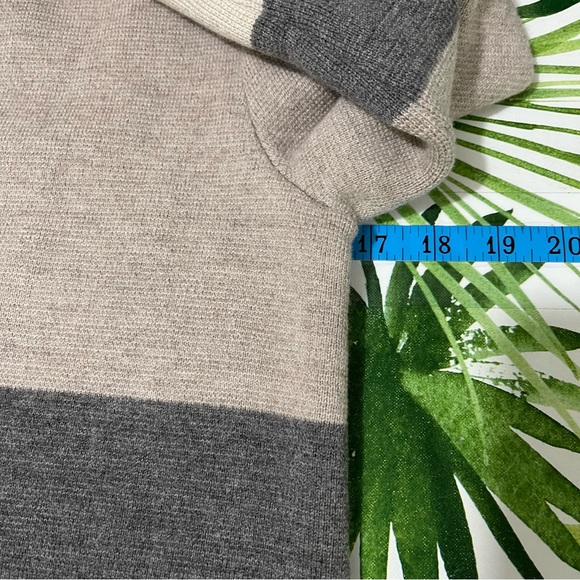 Talbots Womens 100% Merino Wool Open Front Color Block Cardigan Small - Picture 11 of 14